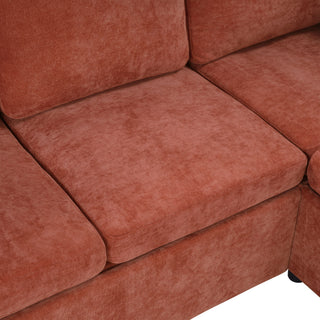 Modern L Shaped Sectional Sofa Bed With Hidden Storage Upholstery