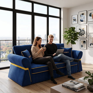 3 Seater Sofa & Pocket Coils And Foam Cushion