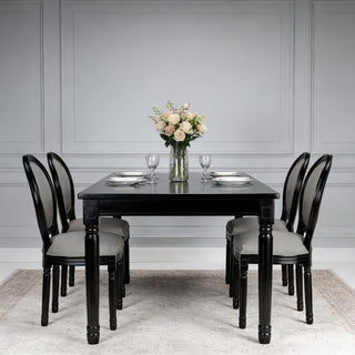 Upholstered & Round Back Dining Chairs (Set of 2)