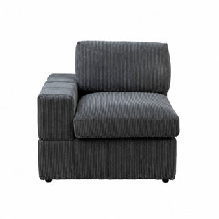 Oversized Modular Loveseat, 2 Piece Living Room Sofa Set - Dark Gray