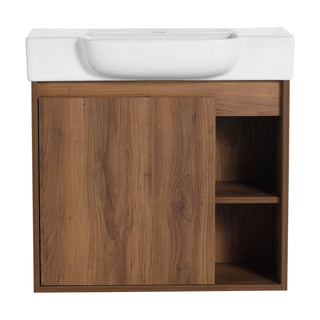 Wall Mounted Bathroom Vanity With Sink & Soft Close Door