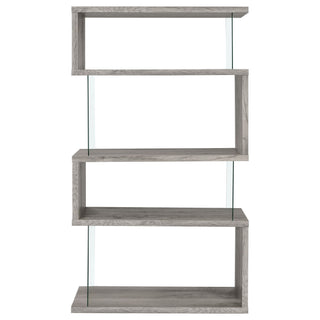 Elias - 4 Shelf Bookshelf With Zigzag Design