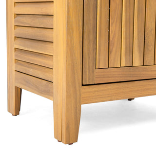 Whitney - Acacia Wood Cabinet For Indoor And Outdoor Storage - Teak