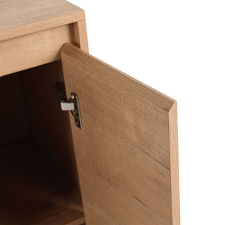 Soft Close Door Freestanding Bathroom Vanity With Sink, 1 Small Storage Cabinet