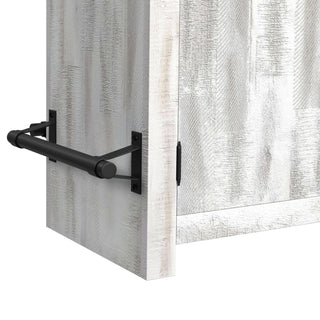 Rogen Rustic - Bar Table With Ice Tray, USB And Power - Rustic White