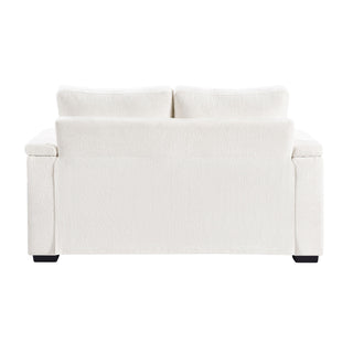 Pull Out Sofa Bed Loveseat With Twin Mattress, Cup Holders And Arm Storage