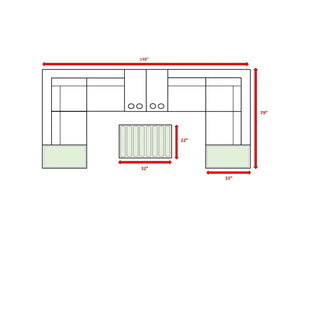 Wicker Sectional Seating Group With Cushions