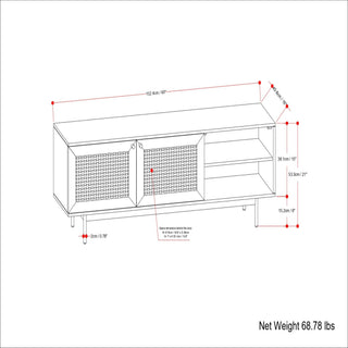 Reeves - TV Media Stand - Natural
