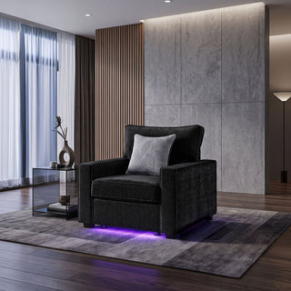 Rita - Accent Chair With LED Underlighting