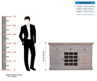 Wine Storage Unit - Gray Ash