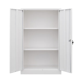 Metal Storage Cabinet With Locking Doors And Adjustable Shelf, Folding Filing Storage Cabinet, Folding Storage Locker Cabinet For Home Office, School, Garage