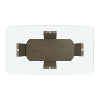 Dapper - Rectangular Counter Dining 5 Piece Set (Table And Four Chairs) - Walnut