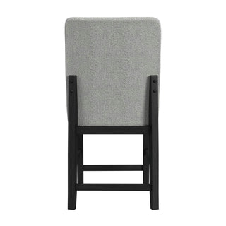 Portland - Square Back Counter Stool (Set of 2) - Black / Gray