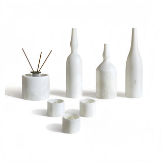 7 Pieces Luxury Natural Marble Living Room Accessories Set
