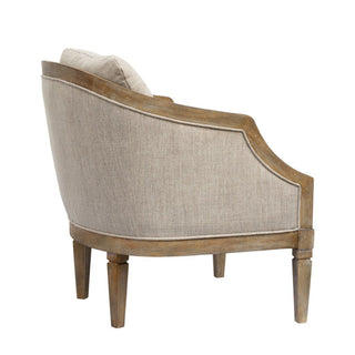 Classic Chair With Jacquard Upholstery - Beige