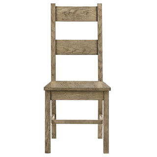 Cressley - 5 Piece Dining Set With Ladder Back Chairs - Light Oak