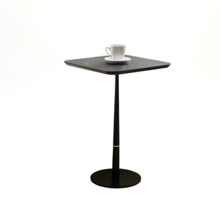 Modern Square Coffee Table And Computer Desk - Black / Gold