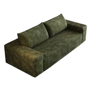 3 Setaser Sofa, Deep Seat Couches For Living Room - Green