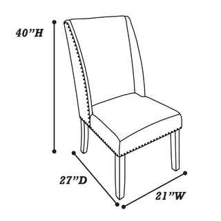 Dining Set With Upholstered Wing Back Chairs