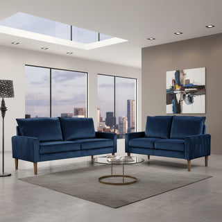 Upholstered Loveseat Sofa, 2 Seater Couch For Living Room Apartment
