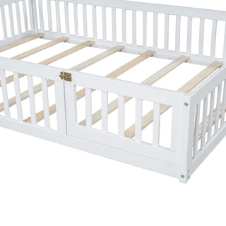 House Platform Bed With Guardrail