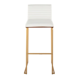 Mason Mara - Contemporary Versatile Desig Fixed Height Barstool (Set of 2)