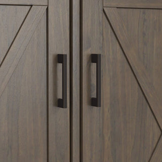 Ela - Wide Storage Cabinet - Smoky Brown