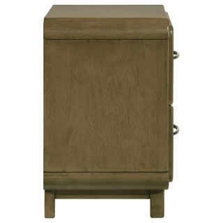 Tully - 2 Drawer Nightstand - Nutmeg Brown
