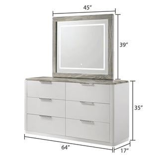 Jazz - Bedroom Set With LED Upholstered Headboard