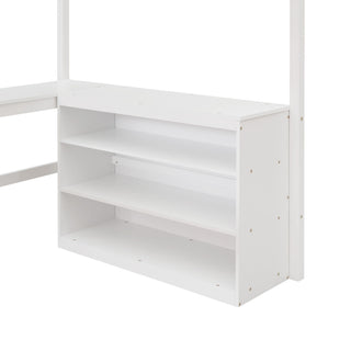 Loft Bed With Shelves With Desk