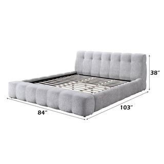 Hannah - Eastern King Bed - Gray