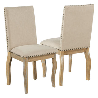 Upholstered Dining Chairs With Nailhead (Set of 2)