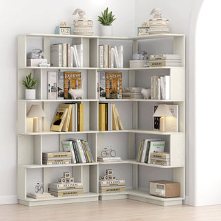 L-Shaped Design Corner Bookshelf