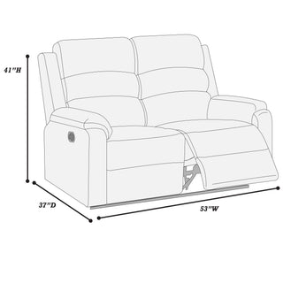 2 Piece Living Room Set With Manual Reclining Loveseat And Recliner