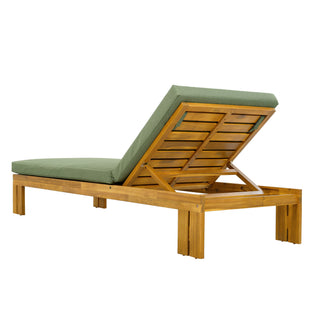 Outdoor Chaise Lounge Set & Side Table, 5 Position Adjustable Patio Recliner