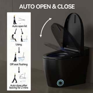 Smart Bidet Toilet With Auto Open / Close Seat