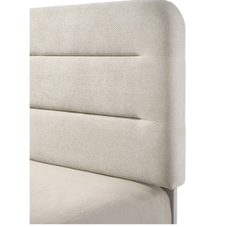 Upholstered Panel Bed, Sleek Lines