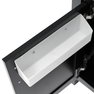 Bathroom Vanity With Sink And Ample Storage, Rectangular Undermount Sink - Black