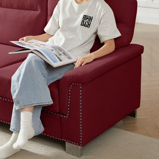 3 Seater Elegant Stationary Sofa