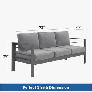 Outdoor Patio Set All-Weather With Thick Cushions