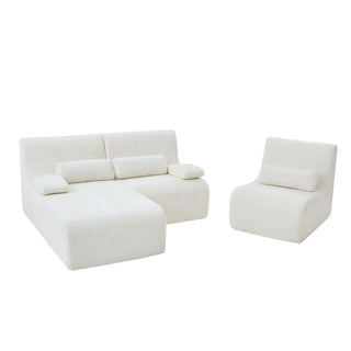 Oversized Sectional Sofa, Living Room Seating With Modular Design