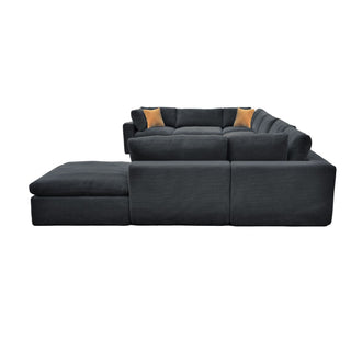 Custom Configuration Modular Sectional With Toss Pillows