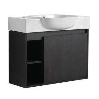 Freestanding Bathroom Vanity With Sink, Soft Close Door
