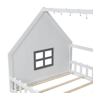 House Bed With Window And Fence
