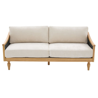 Loveseat Sofa With Armrests - Black
