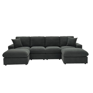 Sectional With 2 Ottomans