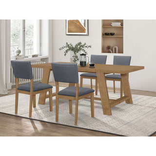 Gavilon - Rectangular Trestle Base Dining Table - Brown