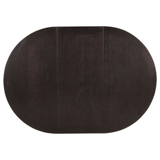 Illkirch - Oval Extension Leaf Dining Table With Expandable Surface - Espresso