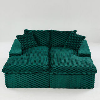 Double Chaise Lounge With Full Compressed Sponge