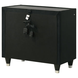 Mika - 2 Drawer LED Nightstand With USB